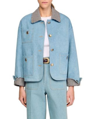 Sandro Denim Jacket Front Button | Bloomingdale's Women | Bloomingdale's (AU)