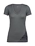 Icebreaker Merino Women's Tech Lite Short Sleeve V Highlands Graphic Athletic T Shirts, Highlands/Me | Amazon (US)