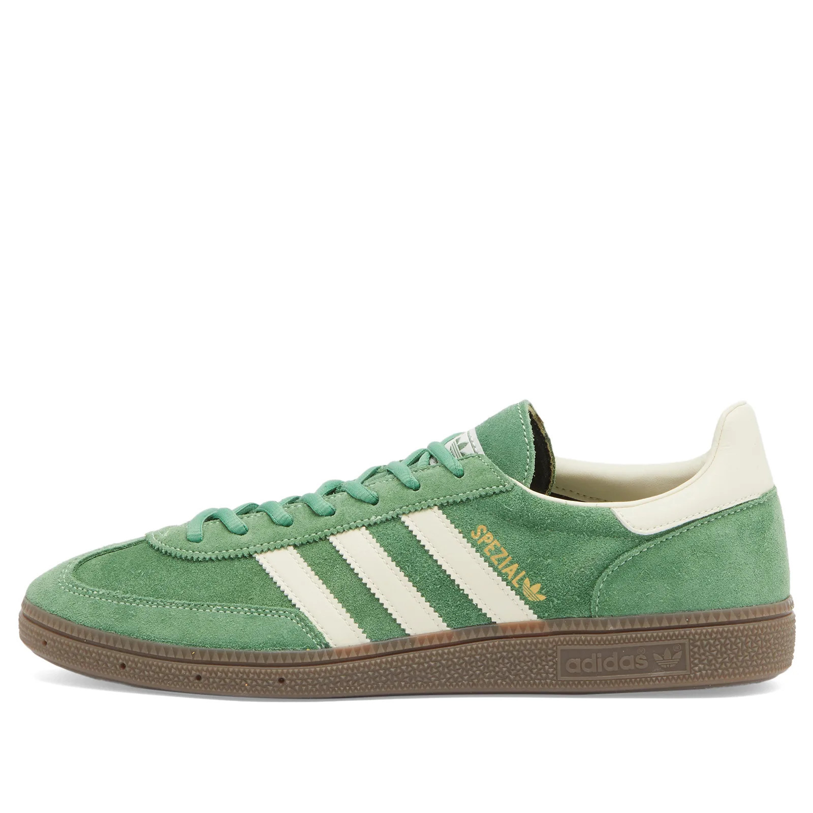 Adidas Handball Spezial Sneakers in Preloved Green/Cream White/Crystal White, Size UK 11.5 | END. Clothing