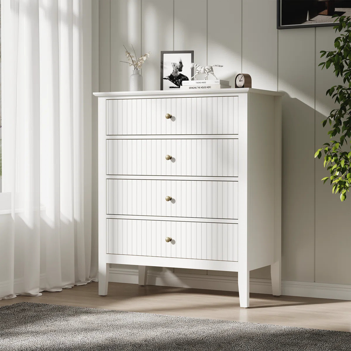 Eleora Amberrae 4 Drawer Dresser | Wayfair North America