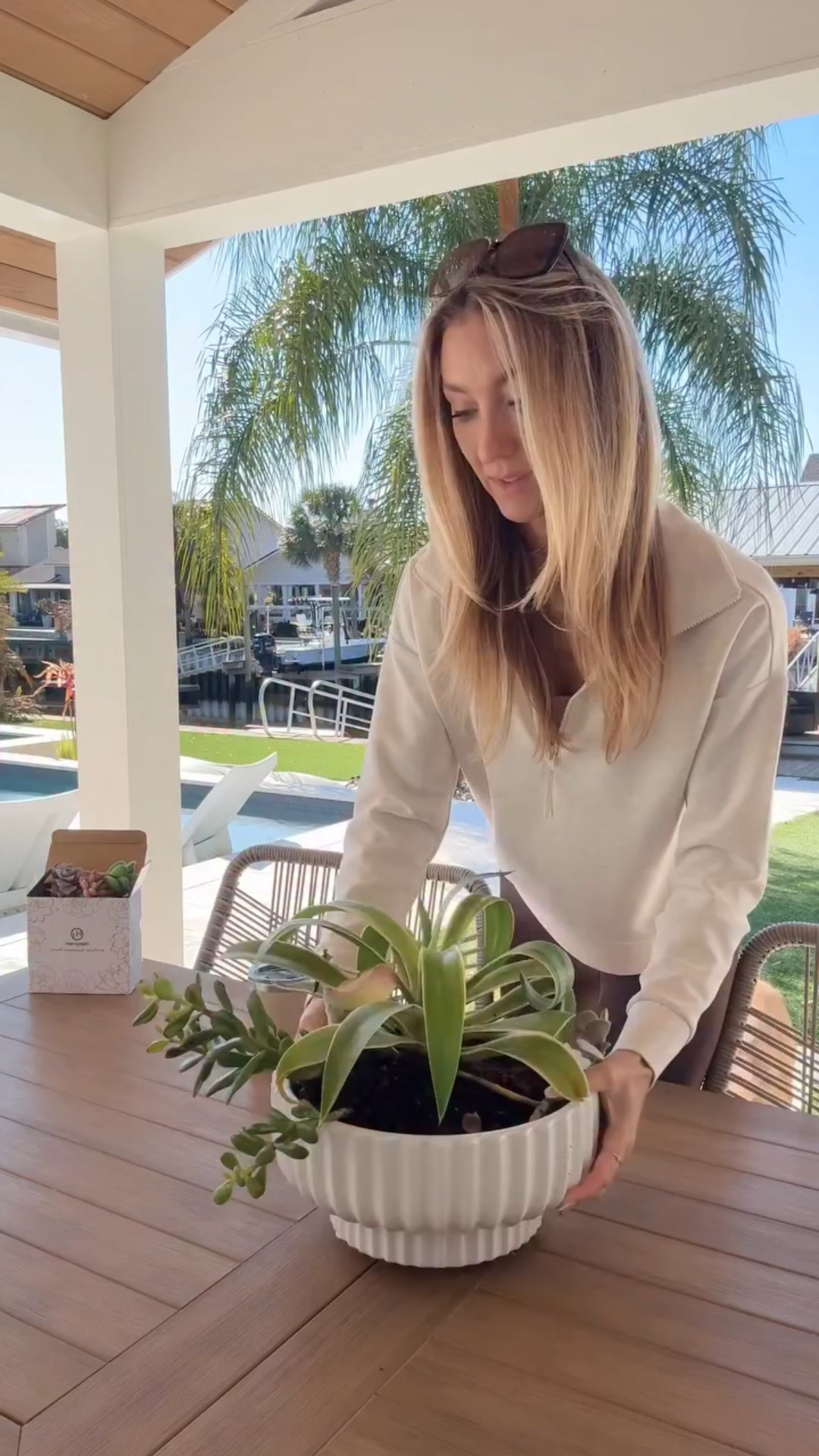 The perfect succulent garden that looks ultra realistic and will never die! I love mixing real and faux plants together because it convinces the eyes that everything is real! 

My sweet friend gifted me this lovely planter and succulents for my birthday last year and I hate to admit it, but I really didn’t expect to keep them alive this long so I hesitated to pot them! 😅🙈 But, half of the plants have persevered so I figured they deserved my commitment at this point. 😆 

#outdoorliving #succulentgarden #springdecor 
