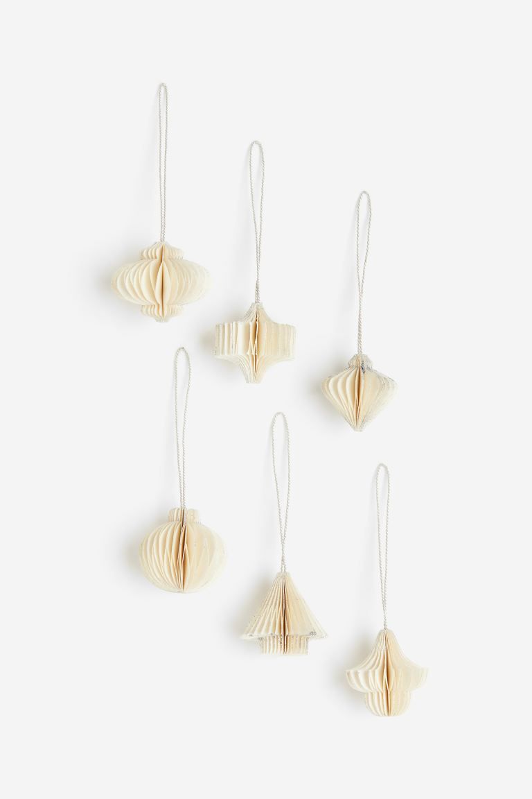 6-pack Honeycomb Holiday Decorations | H&M (US + CA)