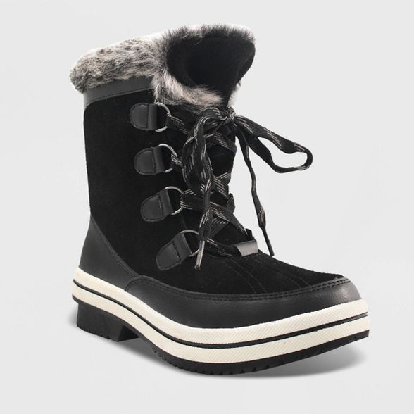 Women's Ellysia Microsuede Short Functional Winter Boots - Universal Thread™ | Target