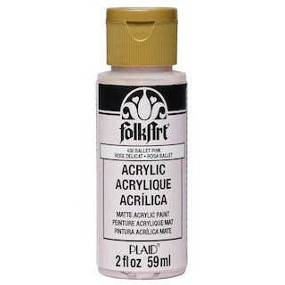 FolkArt® 2 oz Matte Acrylic Paint By Folk Art in 438 Ballet Pink | 2 fl oz | Michaels® | Michaels Stores