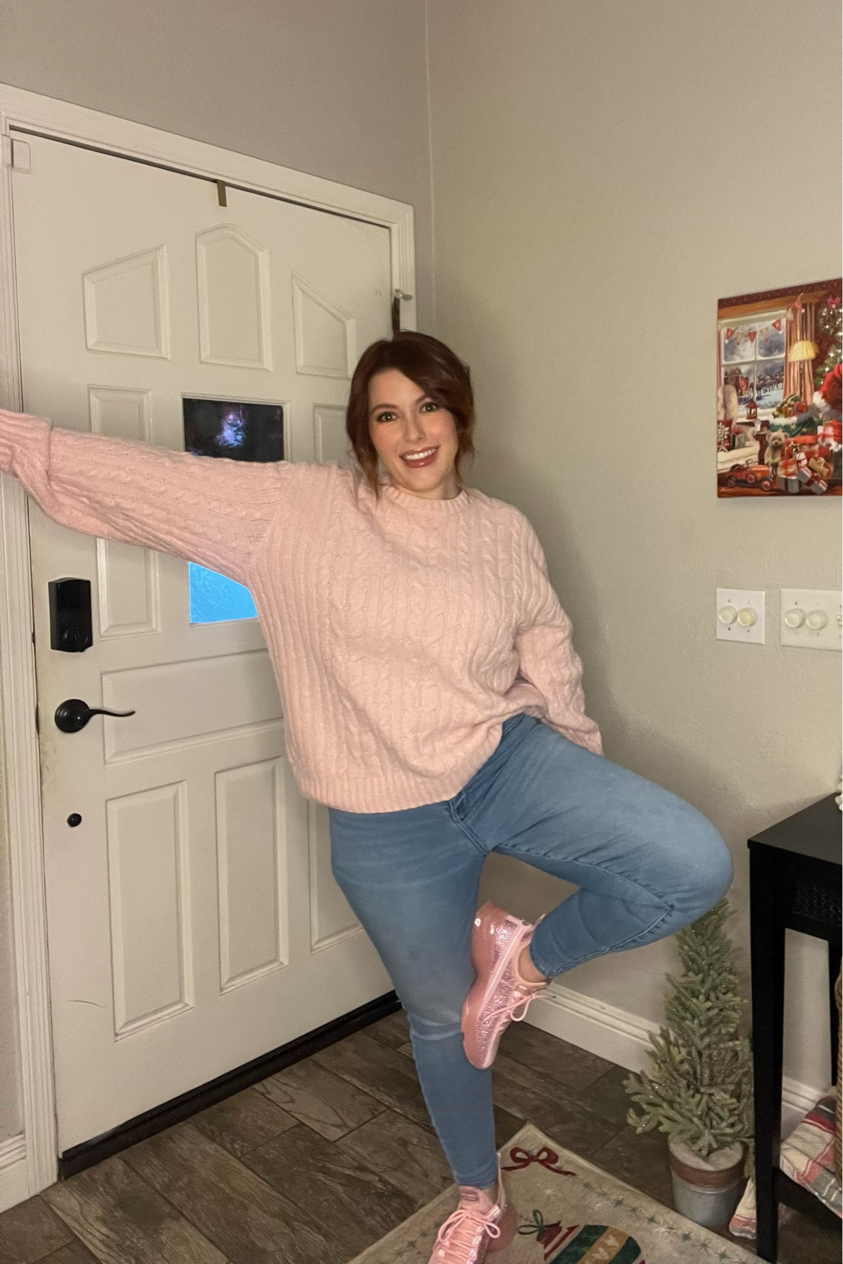 Cozy fit of the day. Shoes are Steve Madden and Sweater is from Hollister. I got a size small. 