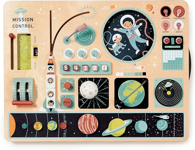 Tender Leaf Toys - Space Station - Inter-Galactic Mission On A Wooden Space Station Platform, Roc... | Amazon (US)