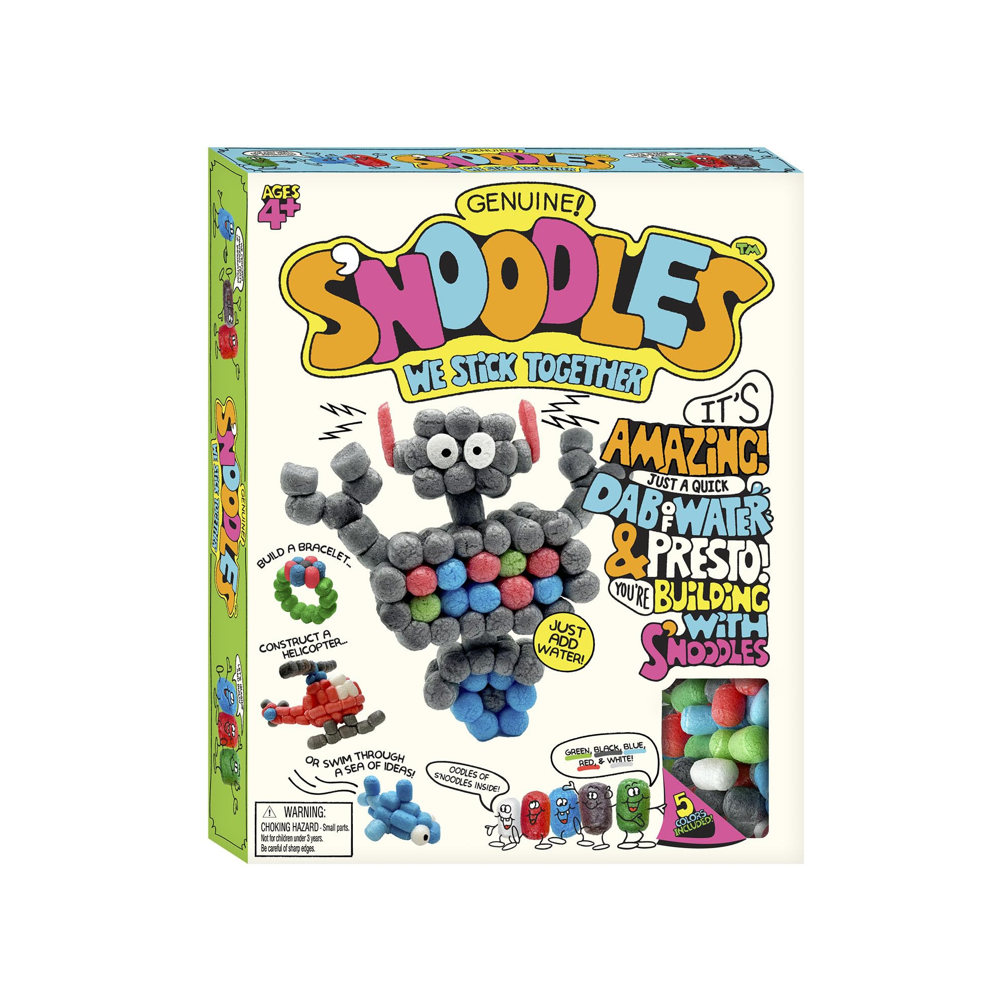 Schylling S’Noodles - Creative Building Craft Kit - Just Add Water - Ages 4 and Up - One Kit | Amazon (US)