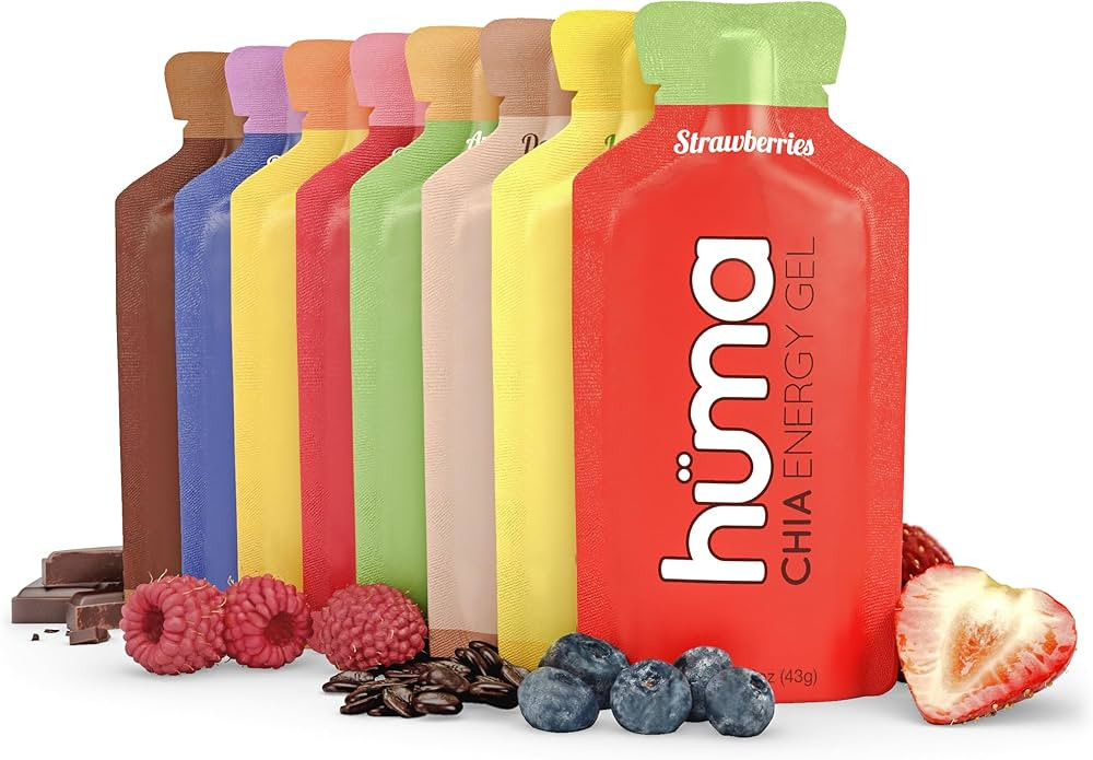 Huma Chia Energy Gel, Variety 12 Pack - Stomach Friendly, Real Food Energy Gels for Endurance Exe... | Amazon (US)