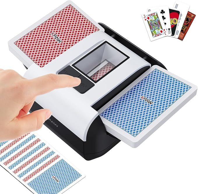 Automatic Card Shuffler - One-Press AUTO & Manual Mode, Electric Shuffling Machine for 1-2 Decks,... | Amazon (US)