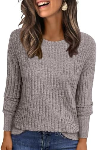 ANRABESS Women Long Sleeve Shirts Business Casual Tunic Tops Fall Lightweight Sweaters Dressy Blo... | Amazon (US)