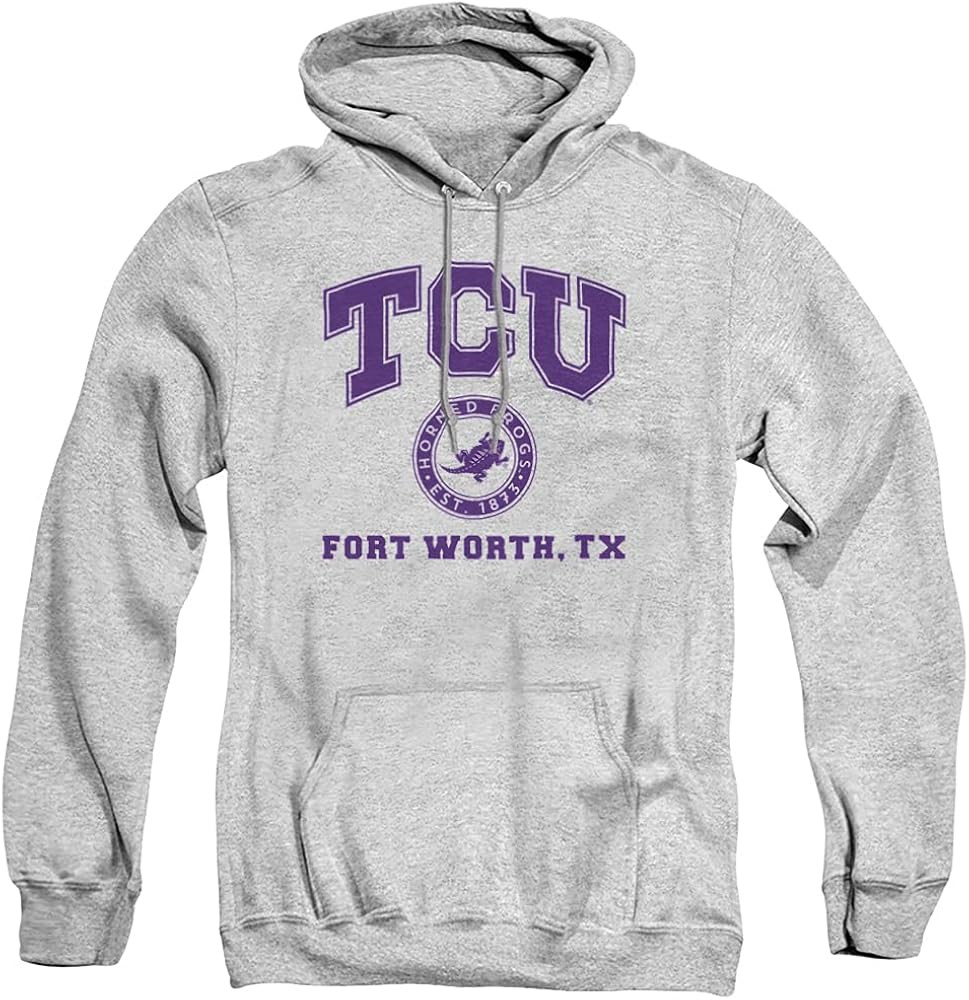 Texas Christian University Official Circle Logo Unisex Adult Pull-Over Hoodie | Amazon (US)