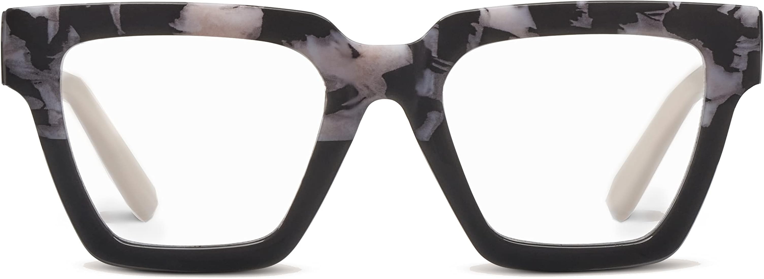 Peepers by PeeperSpecs Women's Take a Bow Square Blue Light Blocking Reading Glasses | Amazon (US)