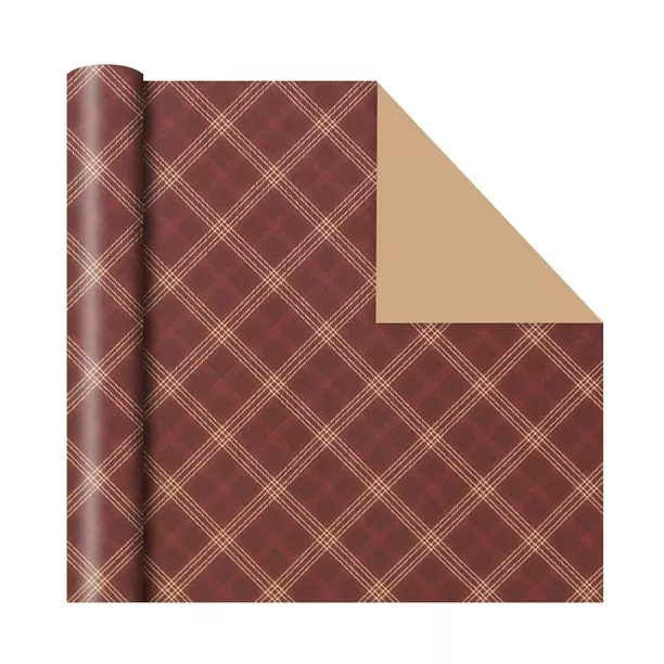 Burgundy Wrapping Paper - 25 Sq Ft
