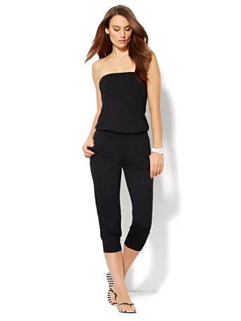 Love, NY&C Collection - Strapless Knit Jumpsuit | New York & Company