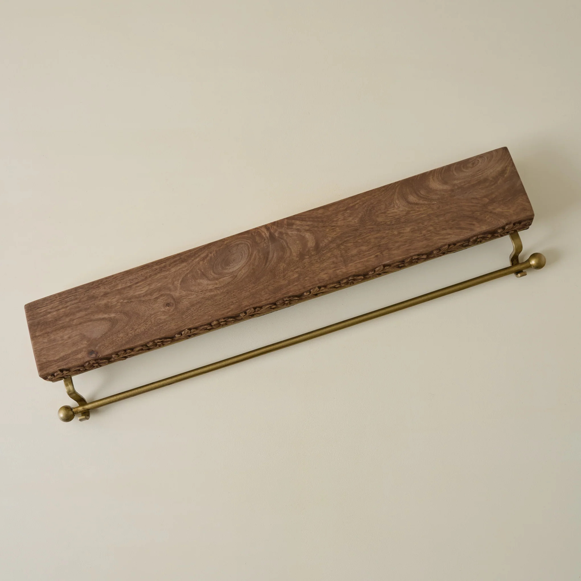Eleanor Carved Wood Stocking Holder | Magnolia