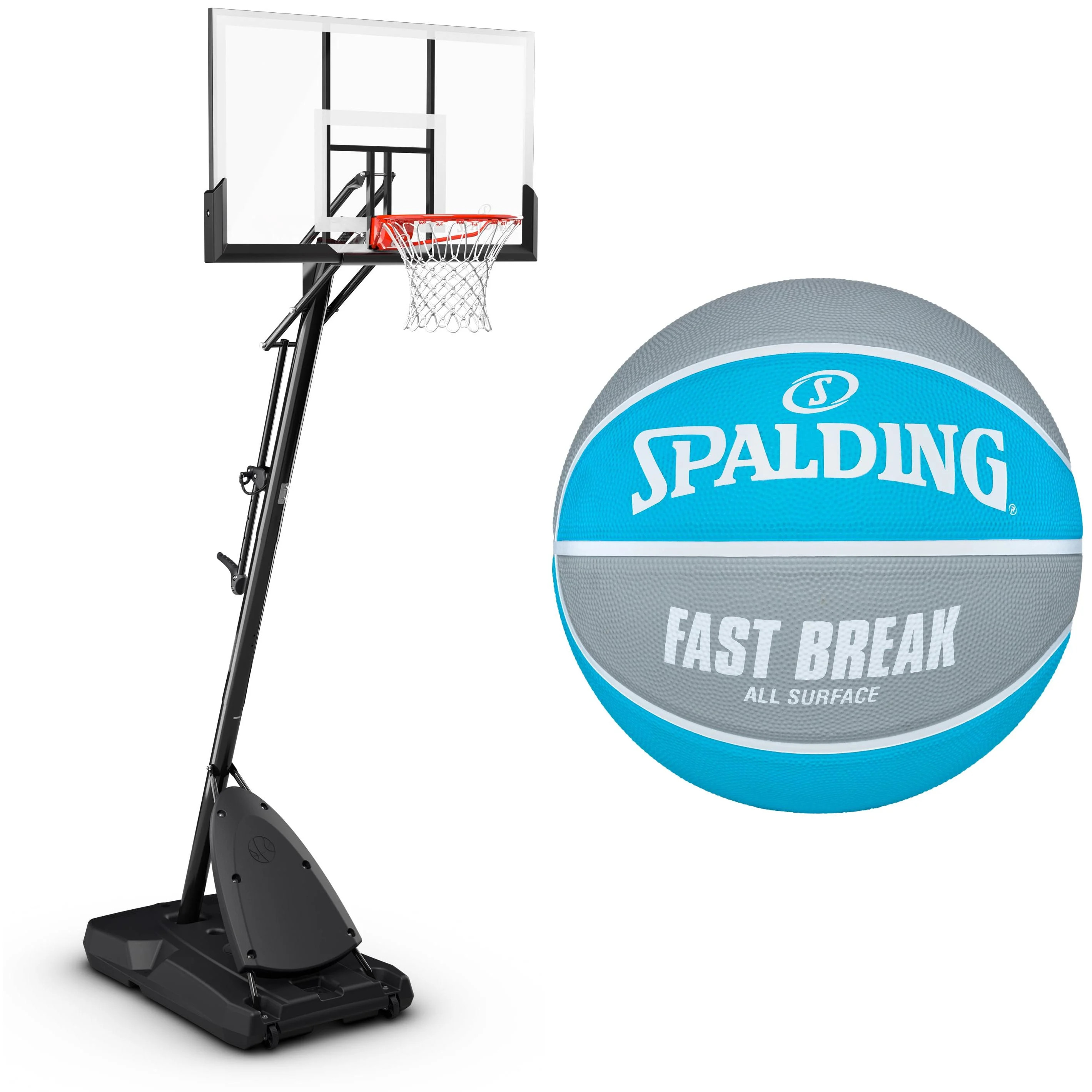 Spalding 54 inch Hoop and Basketball Bundle | Walmart (US)