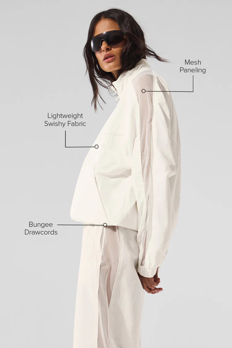 Origin Full-Zip Track Jacket - Ivory | Alo Yoga (US)