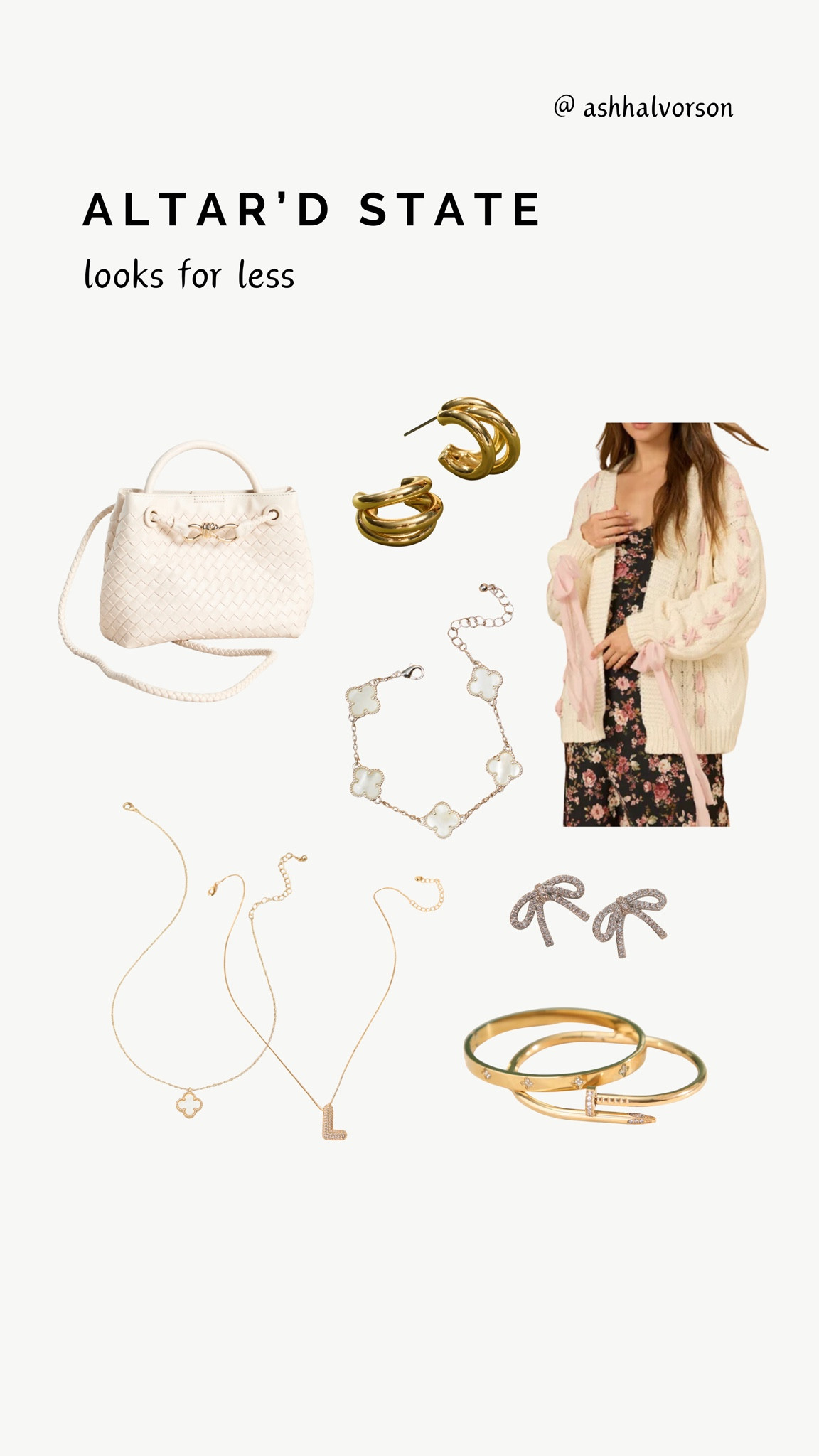 Altar’d state has a ton of looks for less of my jewelry and cardigan!
Look for less, designer looks for lesss

#LTKSeasonal #LTKFindsUnder50 #LTKFindsUnder100