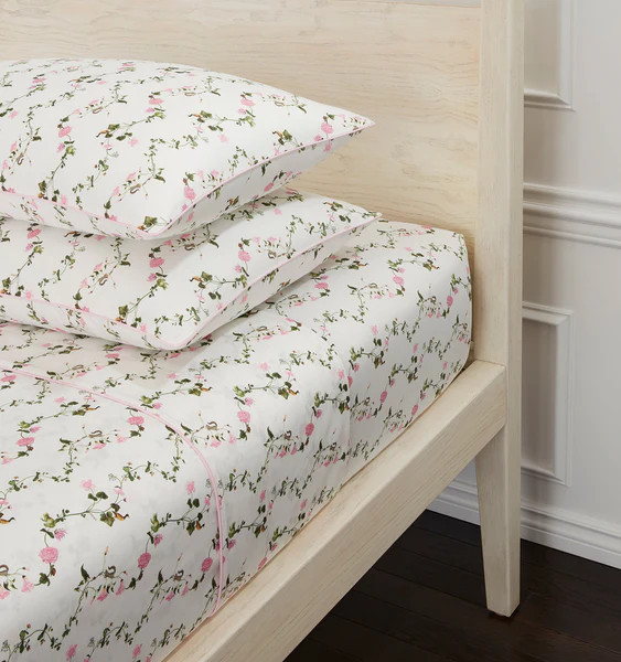 The Sheet Set - Pink Pond Floral | Hill House Home US