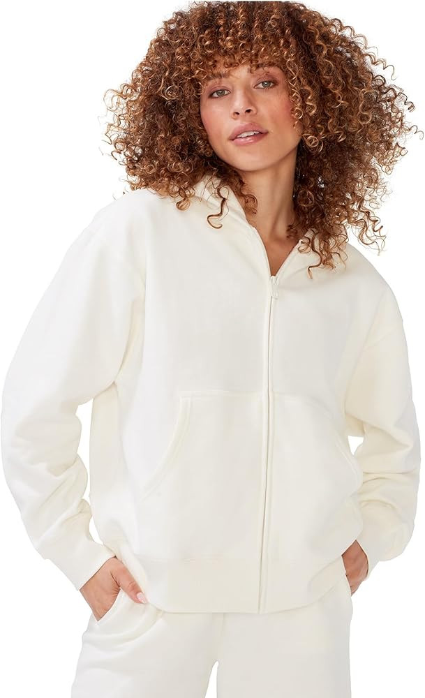 KUT & SO Zip Hoodie for Women – Oversized, Boyfriend Fit – Cozy Loungewear Premium Midweight ... | Amazon (US)