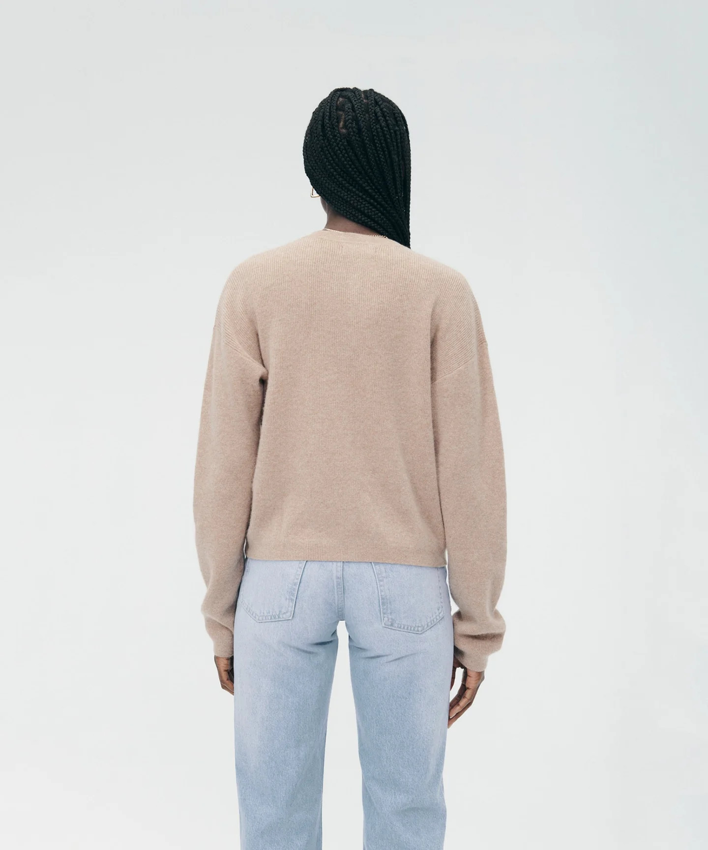 Cashmino Baby Rib Cardigan | NAADAM