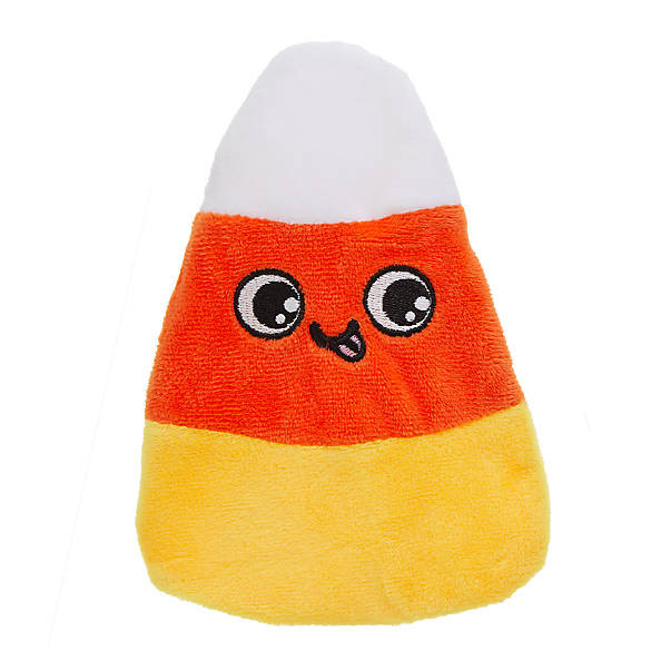 Thrills & Chills&trade; Halloween Candy Corn Flattie Dog Toy - Crinkle, Squeaker | PetSmart