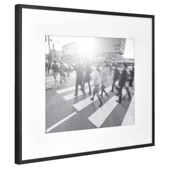 Thin Gallery Matted Photo Frame Black - Project 62™ | Target