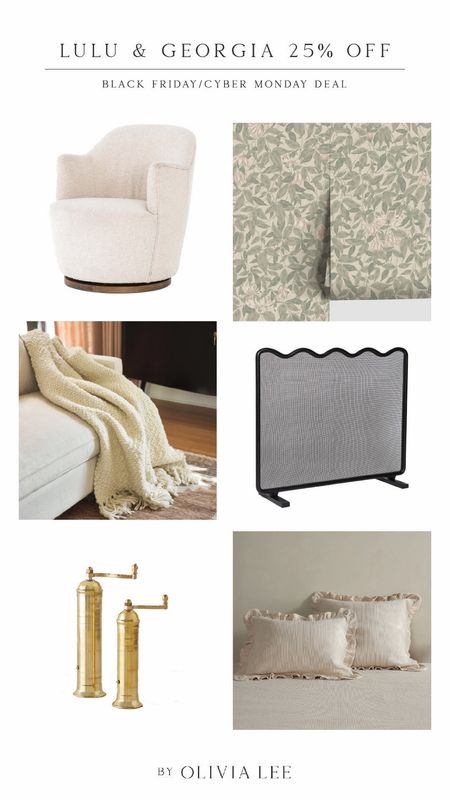 Lulu & Georgia home decor and furniture on sale for Black Friday and cyber Monday 🤍 #homedecor #homefinds 

#LTKCyberWeek #LTKhome #LTKGiftGuide