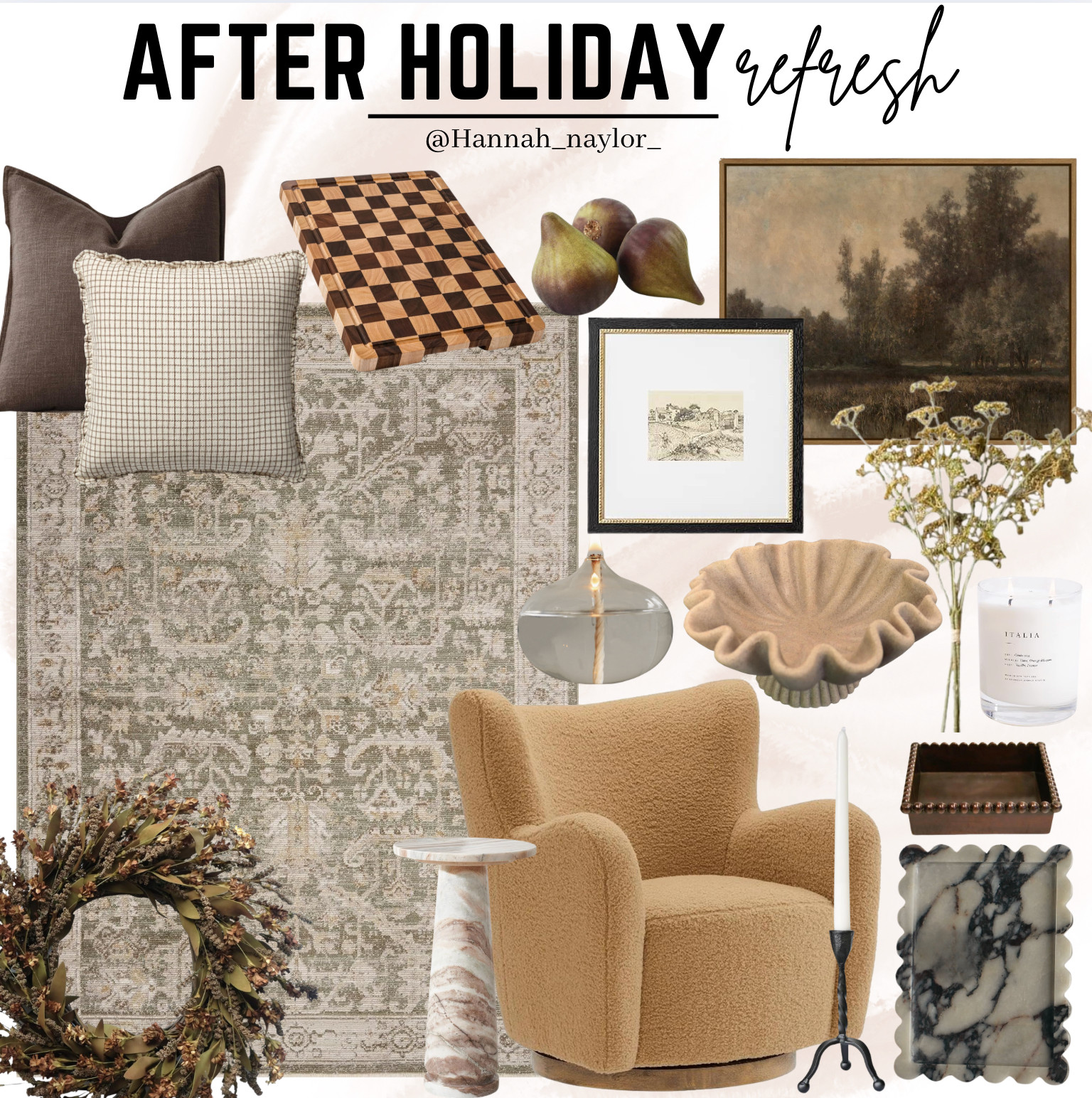 After holiday refresh with all items from Amazon! I personally love refreshing my home to a moody, earthy look after the holidays! Here's a round up of some cool finds! #amazon #amazonhomefinds 

 #LTKU #LTKHome #LTKFindsUnder50