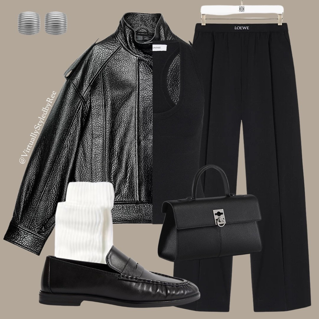 Tags: Leather Jacket, Bomber Jacket, Trousers, Track Pants, Pants, Alo, Alo Pants, Alo Trousers, Cafune Bag, Loafers, YSL Loafers, Black Loafers, Casual, Chic

#LTKuk #LTKeurope #LTKspring