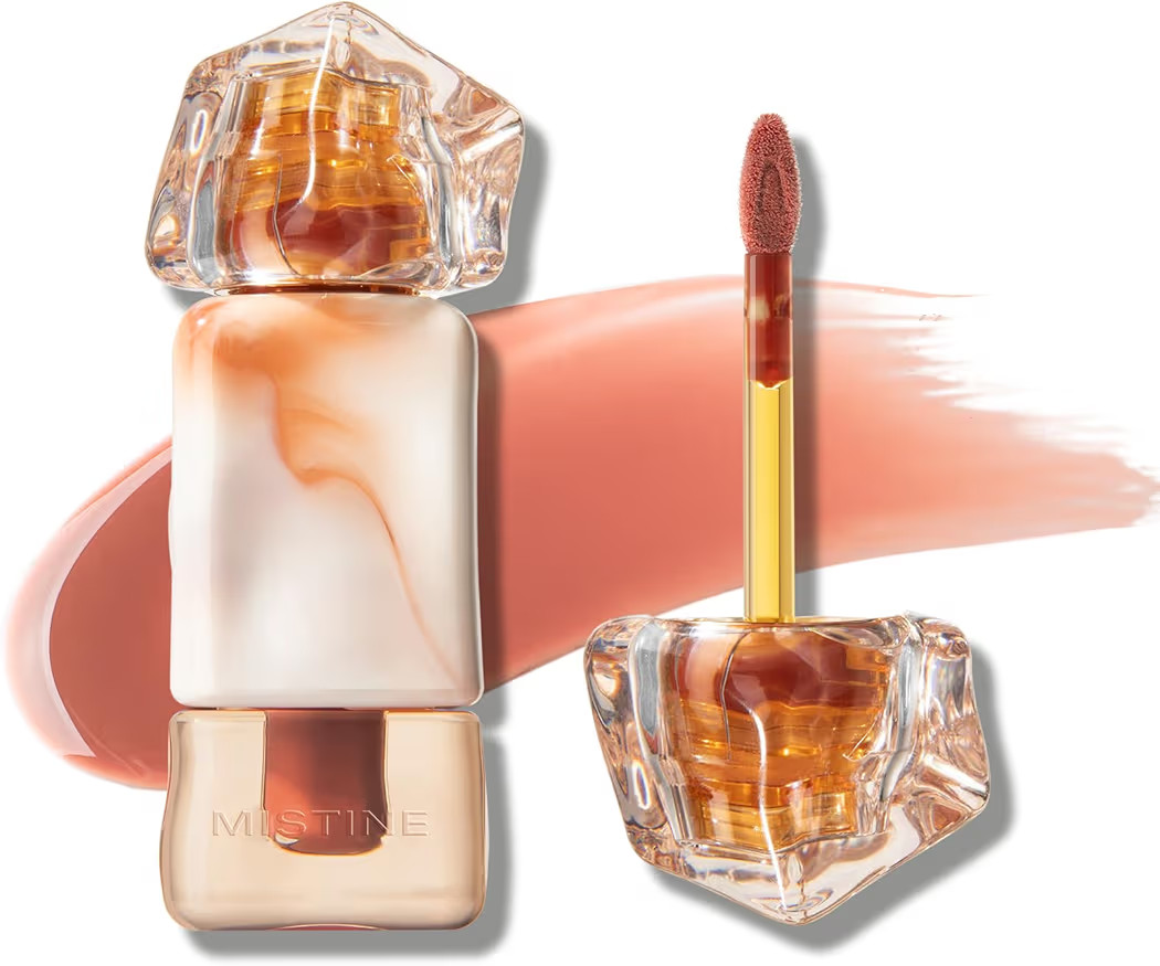 Mistine Lip Gloss Lip Oil Lip Plumber Non-sticky Tinted Lip Gloss for Women Infused with 1% Pepti... | Amazon (US)