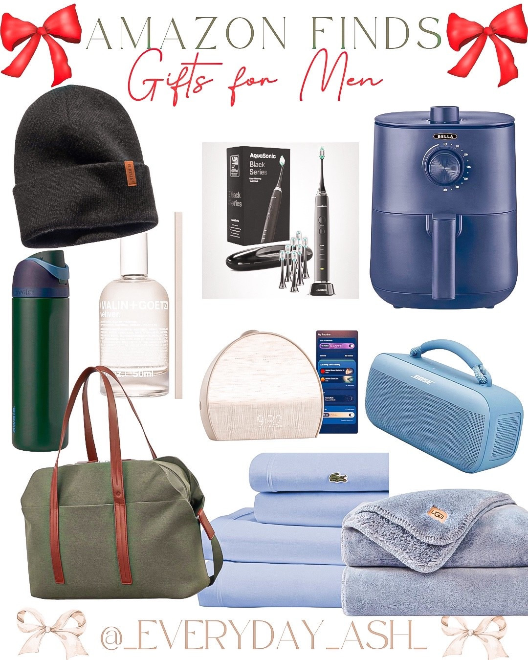 Amazon // gifts for men ❤️🎄

Men’s gifts, gifts for men, stocking stuffers, Amazon gifts, men’s bag, air fryer, bedsheets, blanket, travel bag, hatch alarm, cologne, tooth brush 

#LTKGiftGuide #LTKHoliday #LTKFindsUnder50