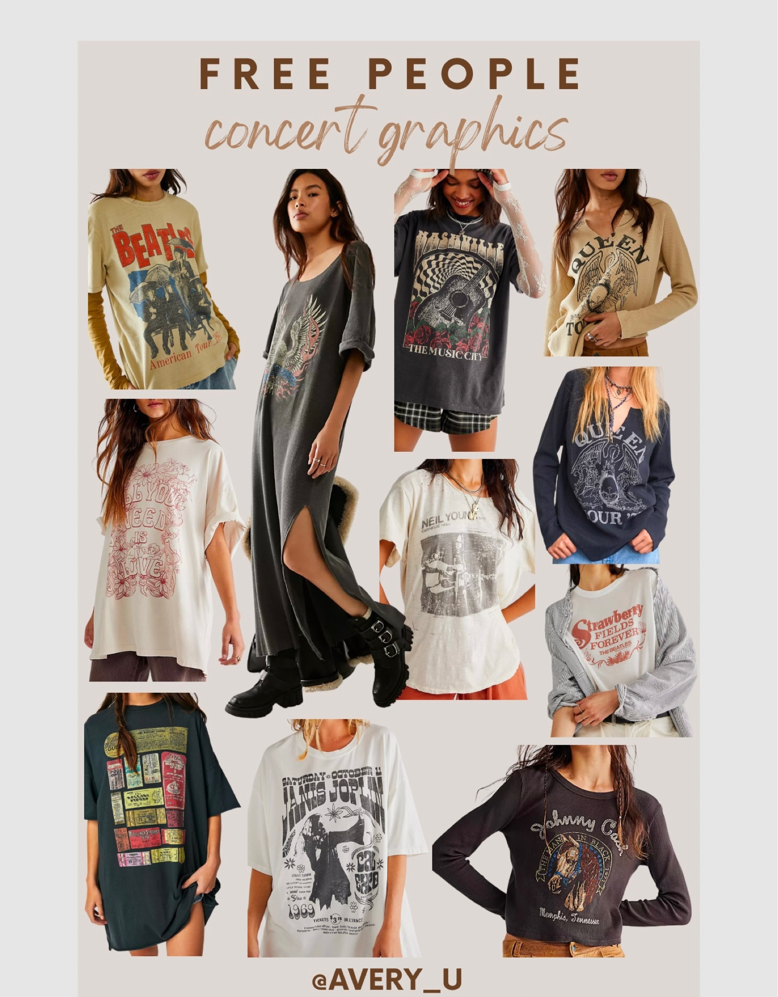 Free People Concert Graphic Tees /Graphic T-shirts


#LTKstyletip #LTKunder100 #LTKGiftGuide