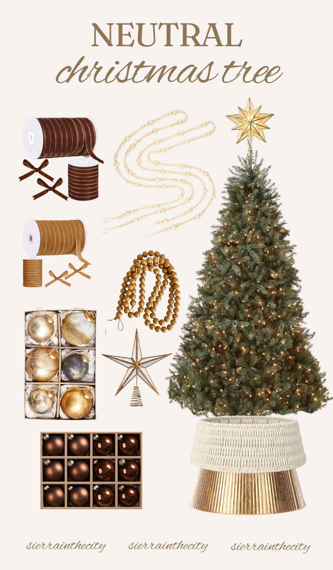 Neutral Christmas tree 🎄 

 #LTKHoliday #LTKSeasonal #LTKHome