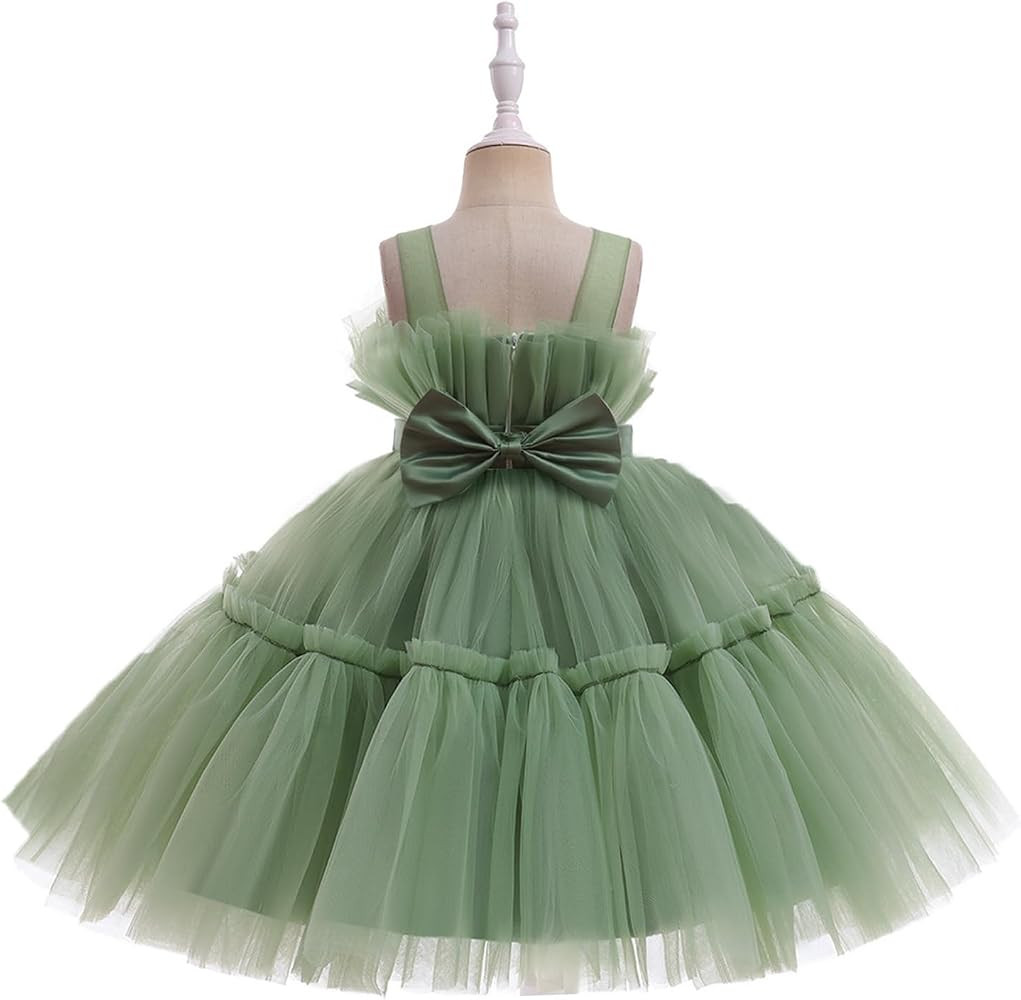 Miipat Baby Flower Girl Dress Wedding Party Tulle Princess Pageant Ball Gown Toddler Formal Dress... | Amazon (US)
