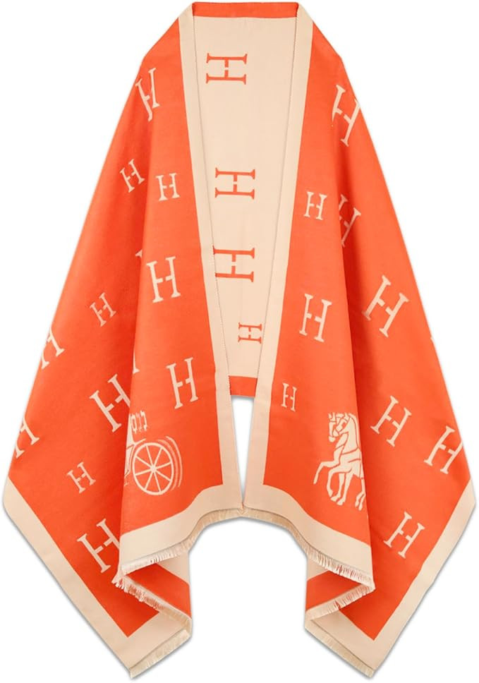 EXTREE Scarfs for Women Pashmina Silky Shawl Wrap for Evening Dressing Blanket Open Front Poncho ... | Amazon (US)