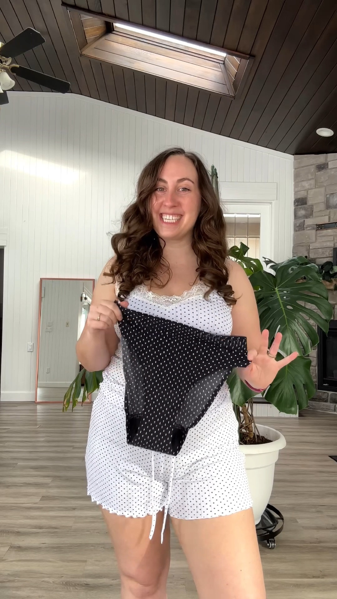 I love Knix and polka dots so of course I had to pick up some pieces from their new Polka Dot Edit! I love that they released tons of their bestselling undies + bras in a polka dot print but I also wanted to try some of the new Pointelle Pjs and unfortunately they were WAY too sheer! I originally had them on with the black polka dot underwear and you could see straight through them. Quite disappointing because I typically love their sleepwear! I will likely be exchanging for a different style of pjs in the black with white dots instead! 

#LTKMidsize #LTKFindsUnder50 #LTKootd