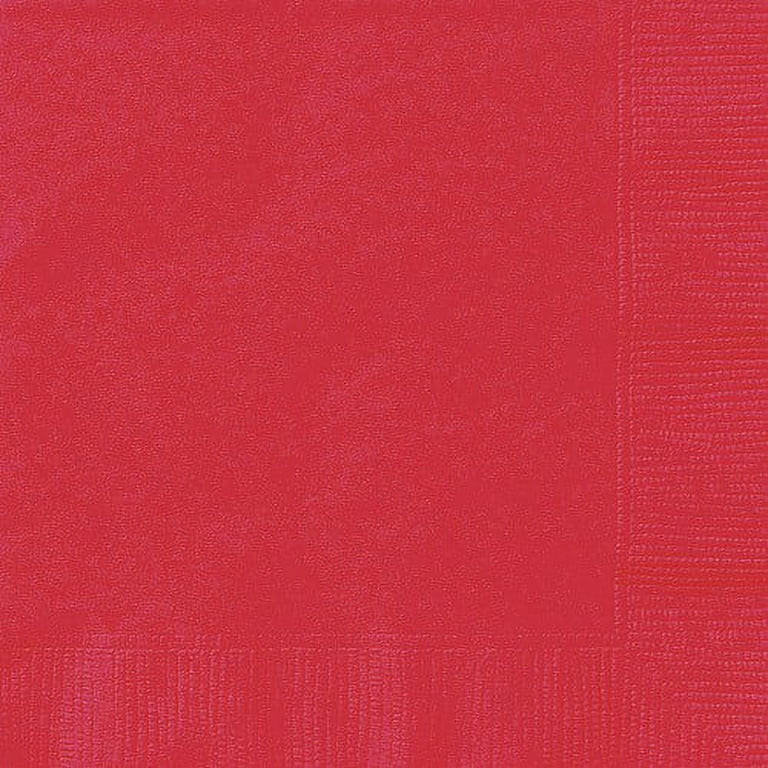 Way to Celebrate! Red Paper Luncheon Napkins, 6.5in, 24 Count - Walmart.com | Walmart (US)