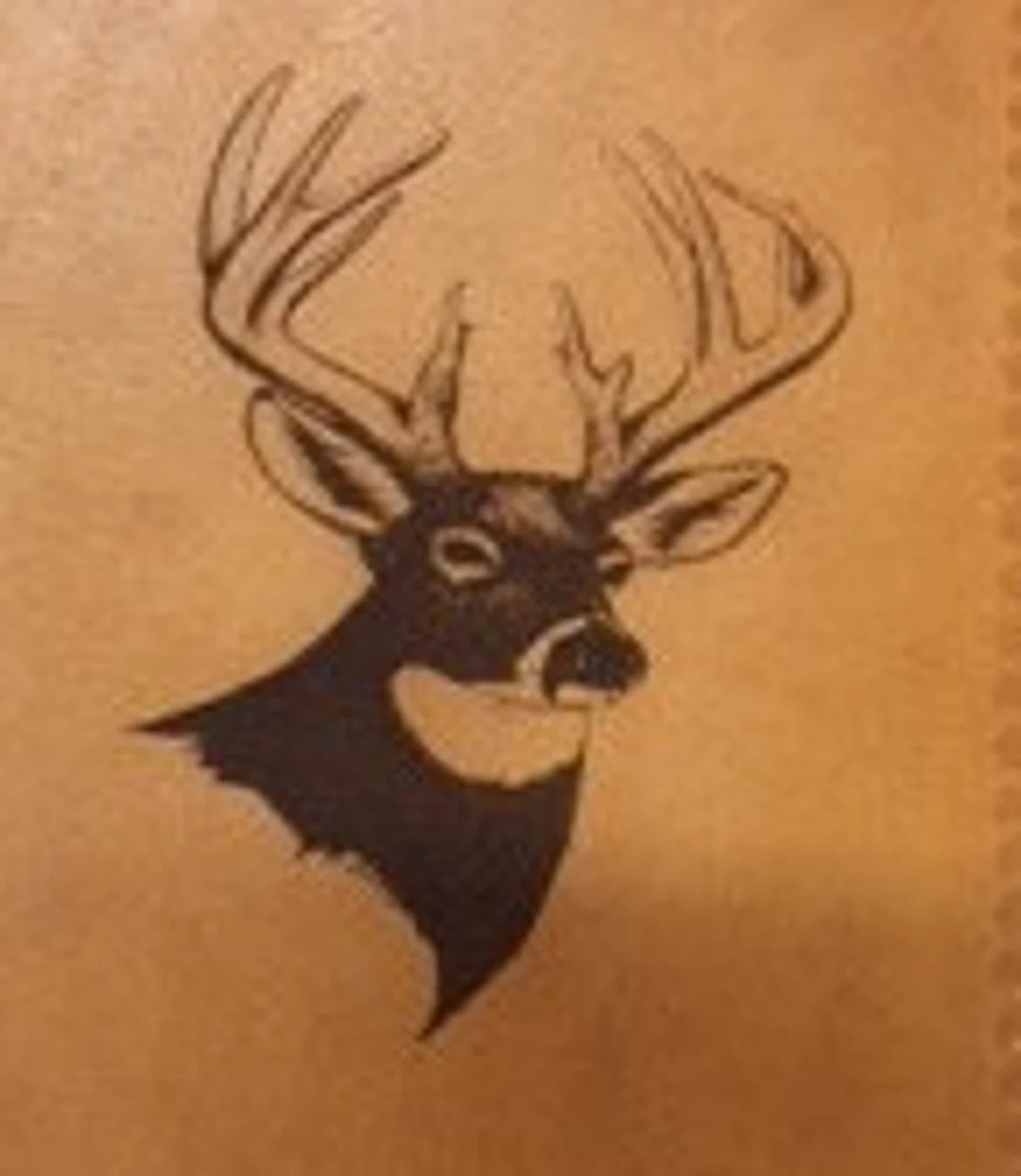 Handcrafted All Leather Bible Cover Laser Engraved With a Deer Head - Etsy | Etsy (US)