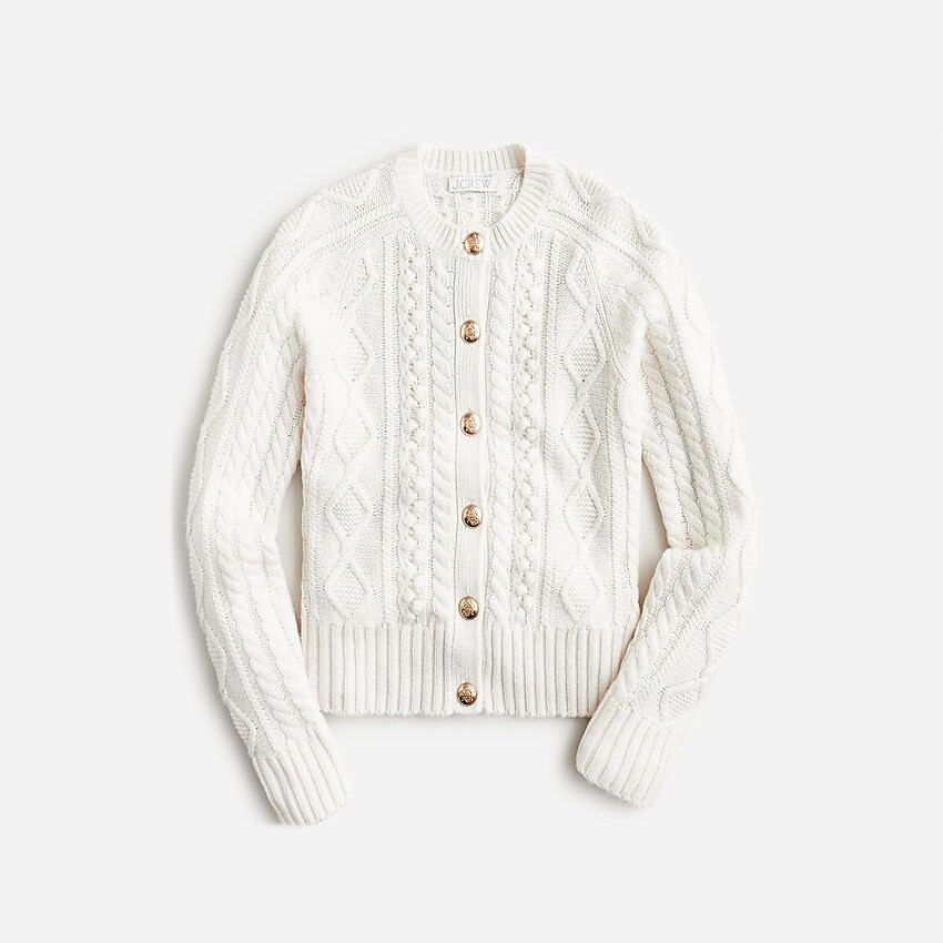 Cable-knit cardigan | J. Crew US