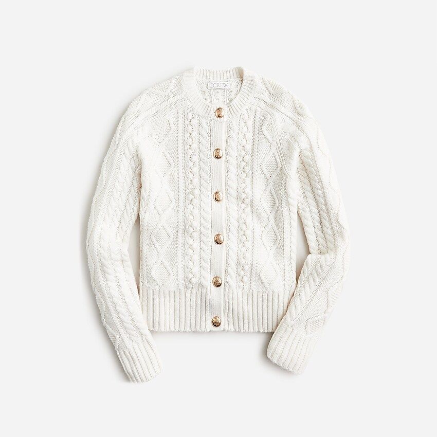 Cable-knit cardigan | J.Crew US