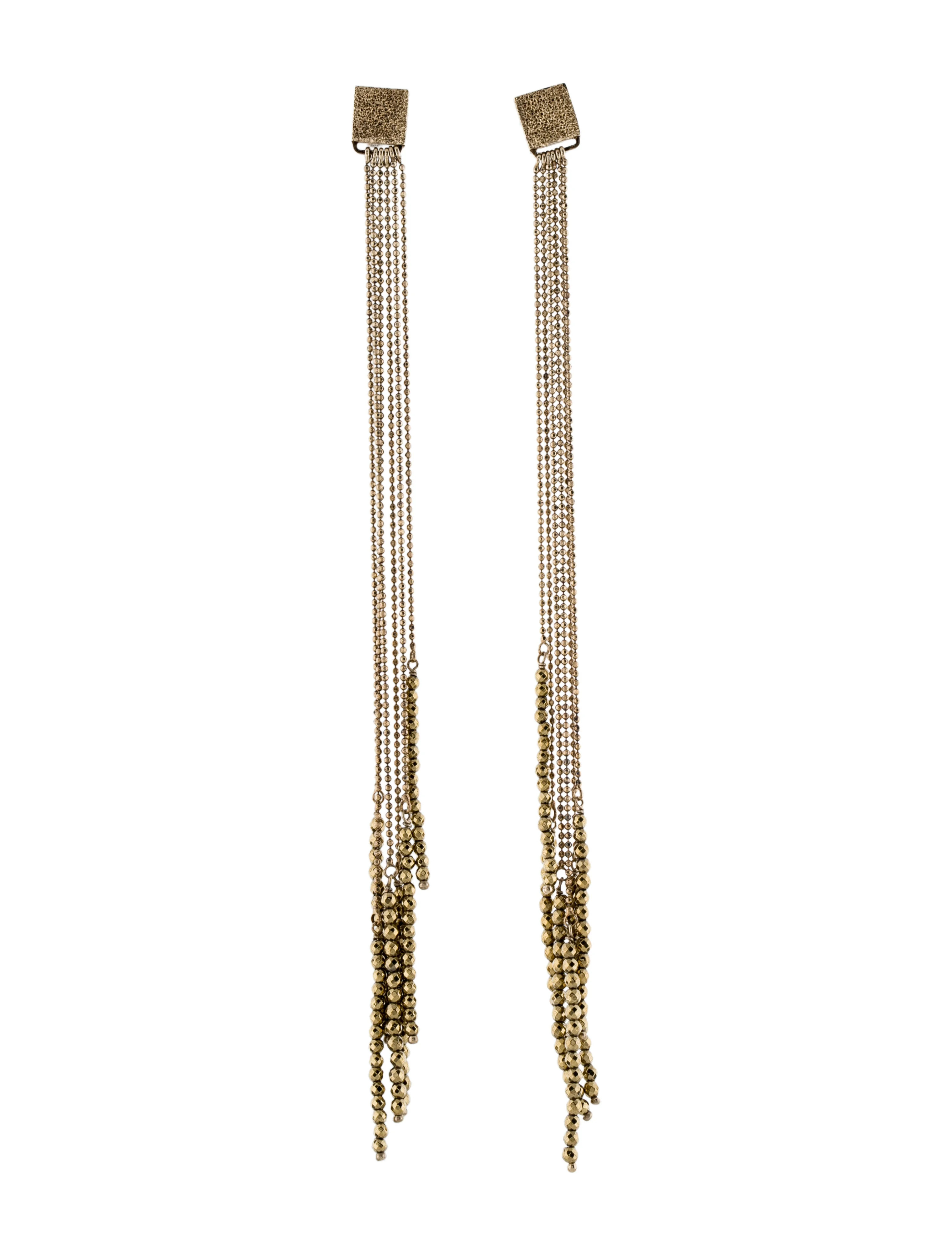 Beaded Monili Tassel Drop Earrings | The RealReal