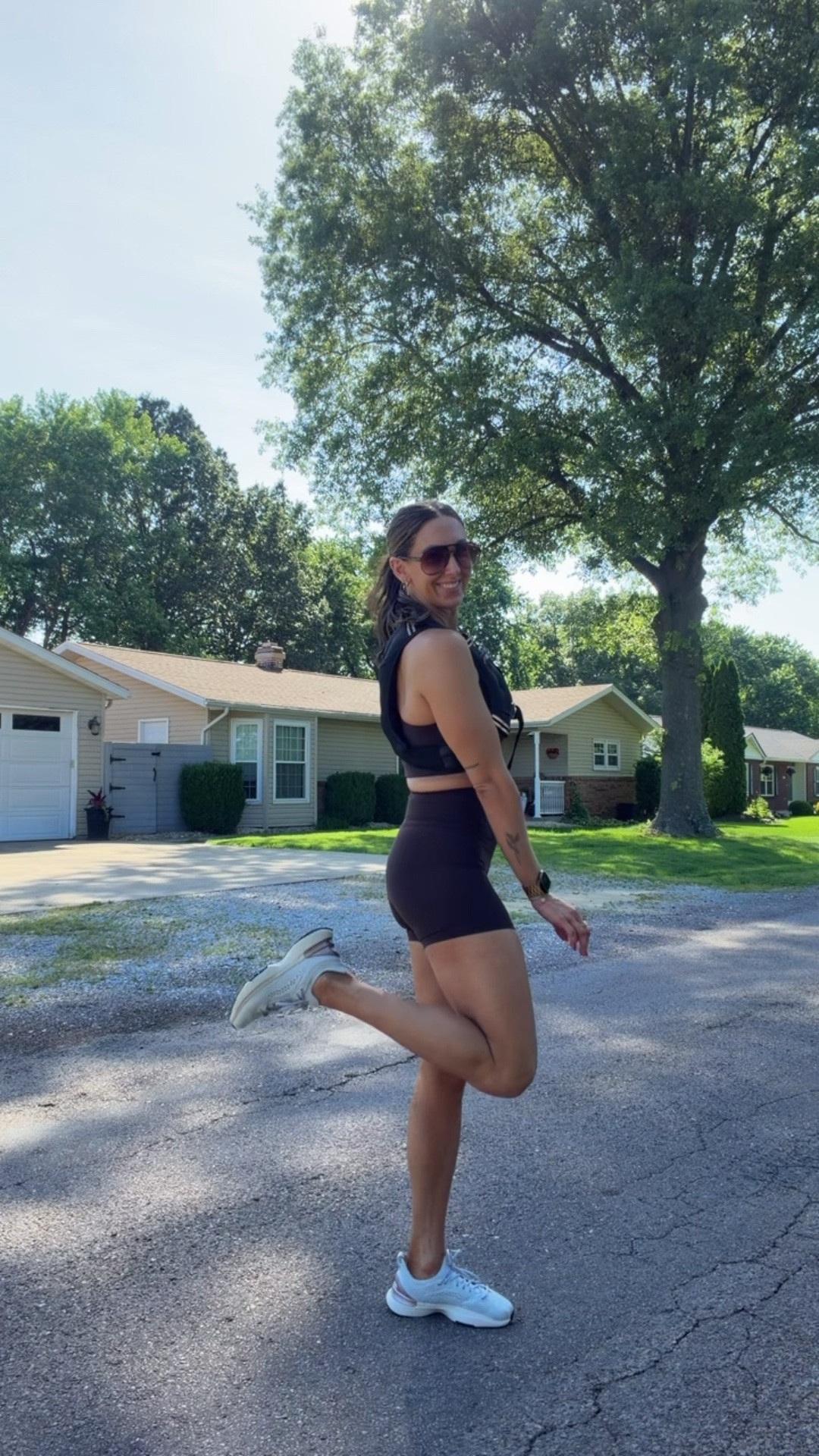 HIIT workout followed by a weighted vest walk!