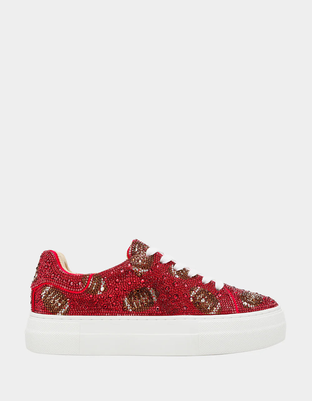SIDNY RED FOOTBALL Women's Football Sneaker | Betsey Johnson