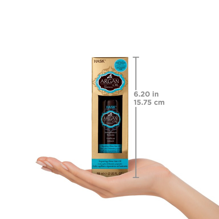 Hask Argan Oil from Morocco Repairing Sulfate-Free Shine Hair Oil, 2 fl oz - Walmart.com | Walmart (US)