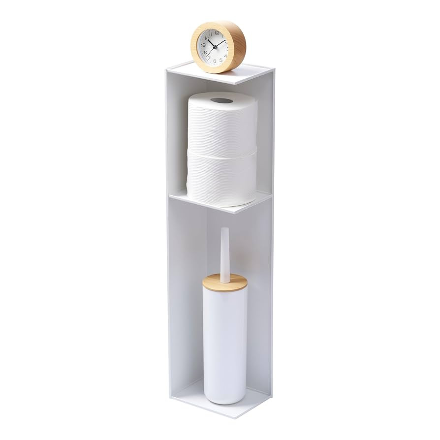 Yamazaki Home Organizer Steel | Toilet Paper Stocker, One Size, White | Amazon (US)