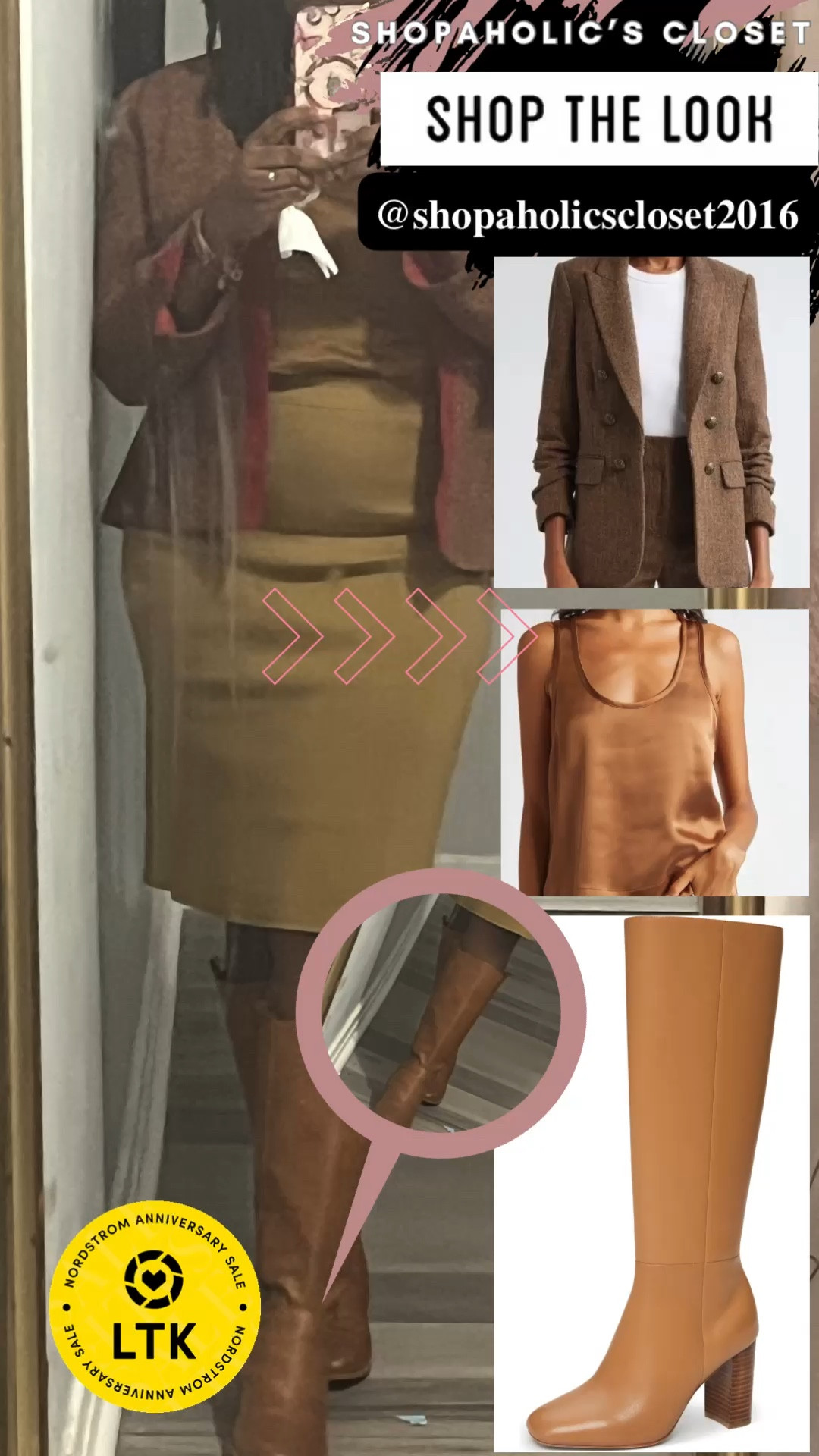Camel is one of my fall go-tos. And so are knee boots! I live in them. This look was for a panel presentation. You can recreate using my Anniversary Sale picks. #shopdeescloset #shopaholicscloset #fallpreview #ltksummersales #shoesday

#LTKxNSale #LTKShoeCrush #LTKSaleAlert