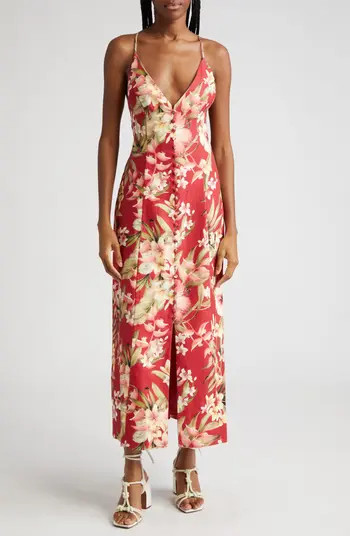 Lexi Floral Linen Slipdress | Nordstrom