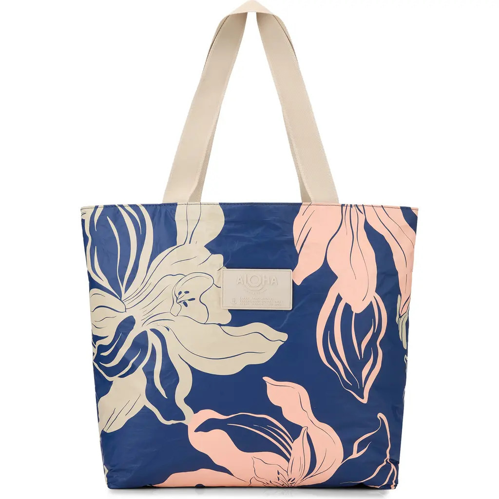 Aloha Collection Day Tripper Hoaloha Water Resistant Tyvek® Tote in Navy at Nordstrom | Nordstrom