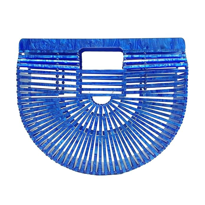 Miuco Womens Acrylic Handbag Handmade Clutch Purse | Amazon (US)